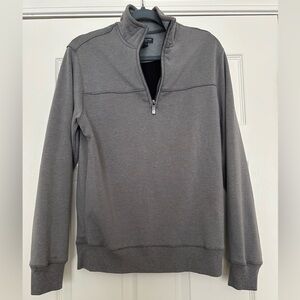 Van Heusen Flex Men’s Quarter Zip Pullover Sweater Gray Size S/P
